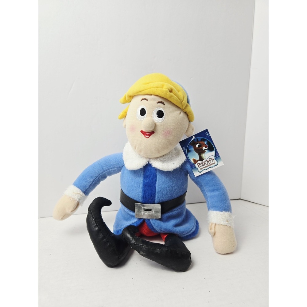 Rudolph red nosed reindeer Plush Hermey plush elf‎ 15" w/ tag